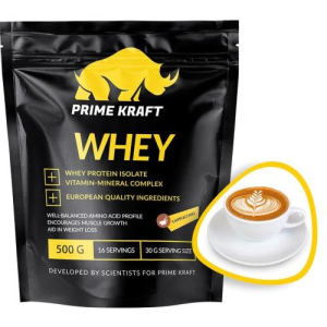 Прайм крафт вей протеин порошок для приготовления раствора для приема внутрь 500г капучино