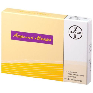 Анжелик микро таблетки покрытые пленочной оболочкой 0.25мг + 0.50мг №28 