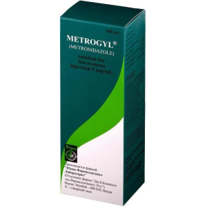 Метрогил раствор для внутривенного введения 5мг/мл 100мл