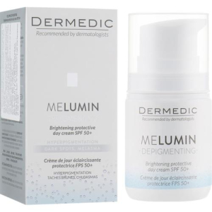 Дермедик мелюмин крем 55мл дневной  п/пигмент spf-50 +