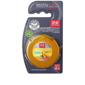 Сплат профешнл дентал флос зубная нить 40м апельсин + корица объемн.