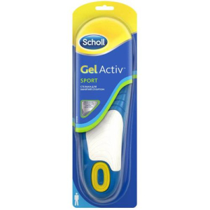 Шолл гель актив стельки д/занятий спортом мужские 1пара