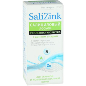 Салицинк лосьон для лица 100мл салицил. цинк + сера д/жирной и комб. кожи