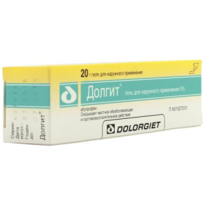 Долгит гель для наружного применения 5% 20г 