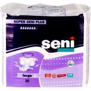 Сени супер плюс подгузники для взрослых №10 аир р.l(3) лардж 100–150см