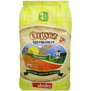 Диадар эльмика отруби овсяные 200г хрустящие