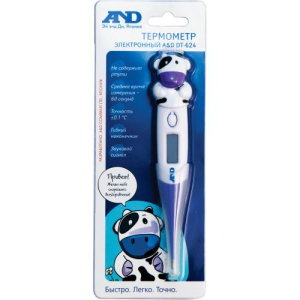 Эй энд ди термометр электронный dt-624 оригинал. дизайн корова