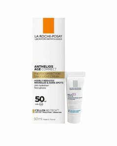 Ля рош-позе антгелиос-25 набор крем антивозрастной для лица SPF50 50мл + MELA B3 сыворотка 3мл (подарок)
