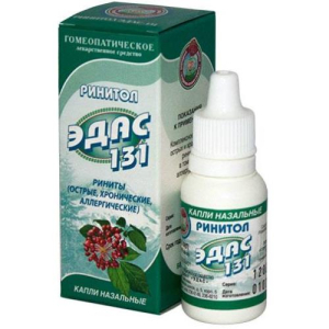 Ринитол эдас-131 капли назальные гомеопатические 15мл
