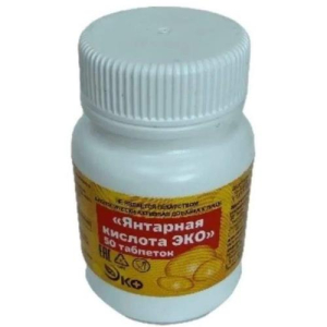 Янтарная кислота эко таблетки 500мг №50