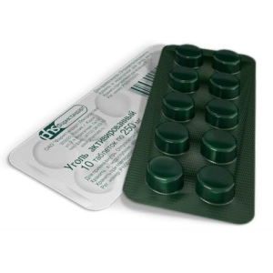 Уголь активированный таблетки 250мг №10 