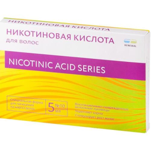 Реневал никотиновая кислота ампулы для стимуляции роста волос 5мл №10
