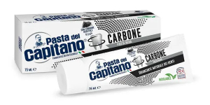Паста дел капитано зубная паста 75мл отбеливающая с древесным углем