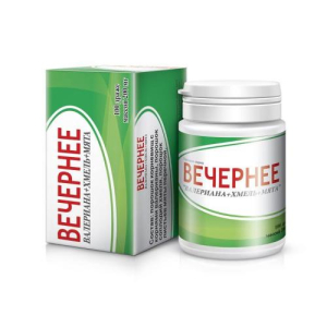 Вечернее валериана + хмель + мята драже 200мг №100