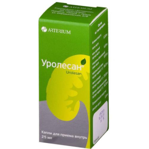 Уролесан капли для приема внутрь 25мл в комплекте с пробкой-капельницей