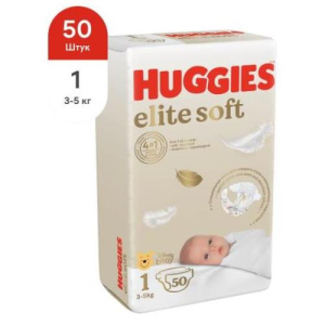 Хаггис элит софт подгузники дет 3-5кг №50 р.1  [huggies]