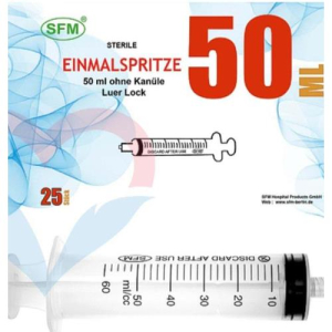 Сфм шприц одноразовый стерильный с иглой 50мл 3-х комп 18g 1,2х40мм