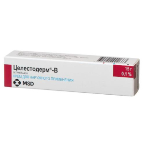 Целестодерм-в крем для наружного применения 0.1% 15г