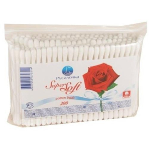 Русалочка супер софт палочки ватные №200 п/э