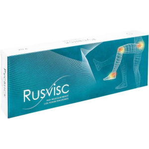 Русвиск раствор внутрисуставного введения вязкоэластичный 1,6% 2 мл №1