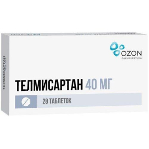 Телмисартан таблетки 40мг №28