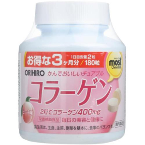 Орихиро коллаген таблетки жевательные 1000мг №180 со вкусом персика