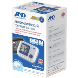 Эй энд ди тонометр ua 1100 автоматич. цифровой интеллект. управлен. + адаптер