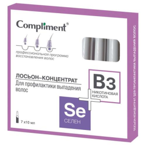 Комплимент селен + никотиновая к-та лосьон-концентрат 10мл №7 д/профил выпад волос