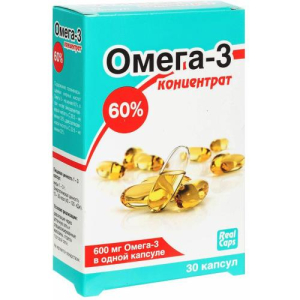 Реалкапс омега-3 концентрат 60% капсулы 1000мг №30 бад