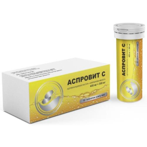 Аспровит с таблетки шипучие 400мг + 300мг №10
