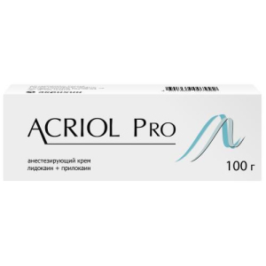 Акриол про крем для наружного и местного применения 2.5% + 2.5% 100г