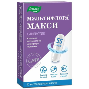 Эвалар мультифлора макси капсулы №10 синбиотик бад