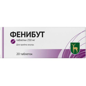 Фенибут таблетки 250мг №20/МЭЗ