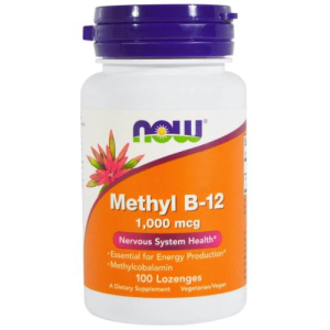 Нау витамин в-12 метилкобаламин пастилки 1мг №100 бад