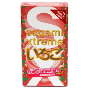 Сагами экстрим презервативы №10 с ароматом клубники