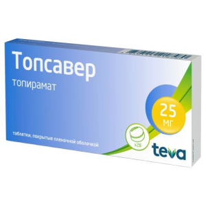 Топсавер таблетки покрытые пленочной оболочкой 25мг №28