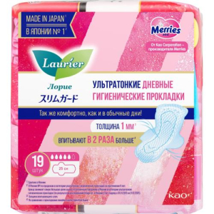 Лорие супер слим гуард прокладки гигиенические №19 дневн ультратонкие с крыл 25см