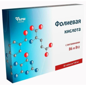 Фолиевая кислота таблетки №50 вит. в12 и в6 бад