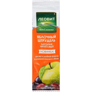 Леовит худеем за неделю биослимика батончик яблочн. штрудель 30г.