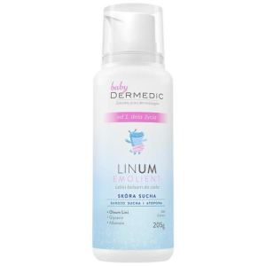 Дермедик  эмолиент линум цикатопи бальзам для тела 205г легкий с 1-го дня жизни