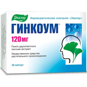 Гинкоум капсулы 120мг №30
