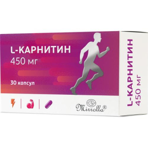 Мирролла l- карнитин капсулы 450мг №30