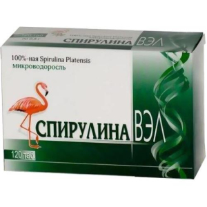 Спирулина вэл таблетки 500мг №120
