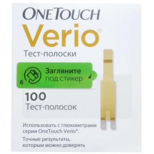 Уан тач верио тест-полоска №100