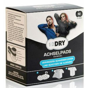 1-2драй прокладки подмышечные №12 о/пота р.l больш. черн.