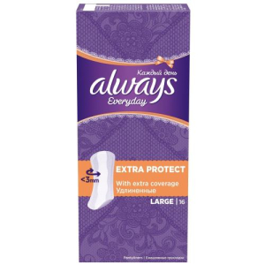 Олвэйз эвридей прокладки ежедневные №16 extra protect large удлинен. жен.