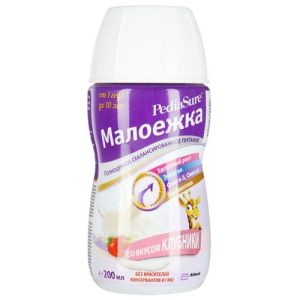 Педиашур малоежка клубника 1ккал/мл. 200мл. №1 д/энтерал.питания фл.