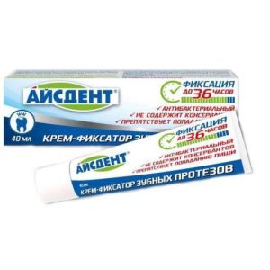 Айсдент крем для фиксации зубных протезов 40г