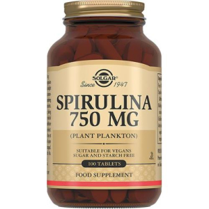 Солгар спирулина таблетки 750мг №100