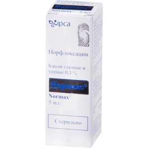 Нормакс капли глазные и ушные 0,3% 5мл